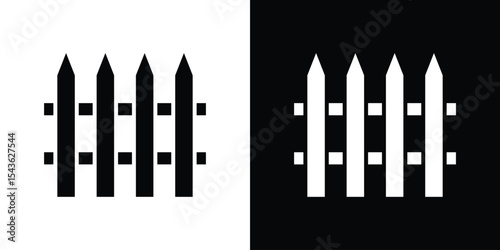 Fence icon collection. line stroke icon. EPS 10