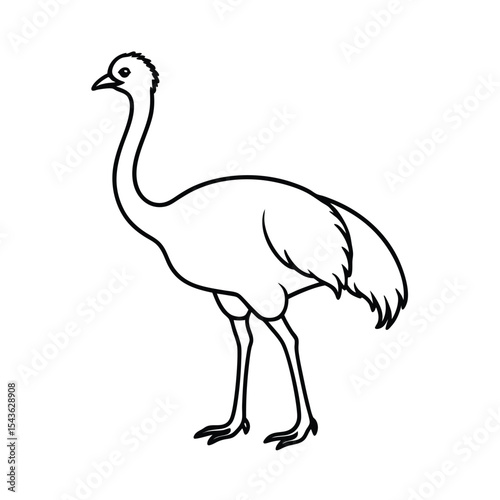 Emu line art