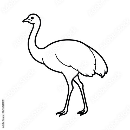 Emu line art