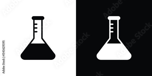 Flask icon collection. line stroke icon. EPS 10
