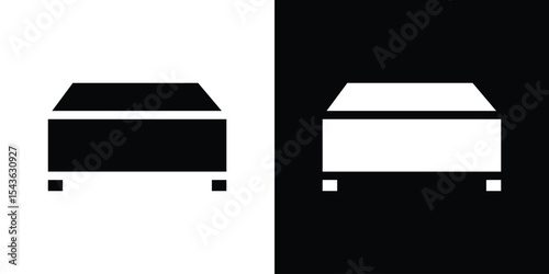 Footstool icon collection. line stroke icon. EPS 10