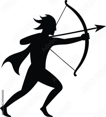 cupid with bow and arrow