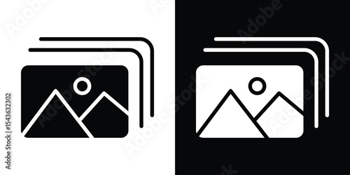 Gallery icon collection. line stroke icon. EPS 10
