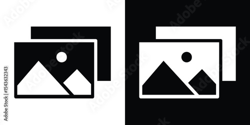 Gallery icon collection. line stroke icon. EPS 10