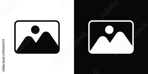 Gallery icon collection. line stroke icon. EPS 10