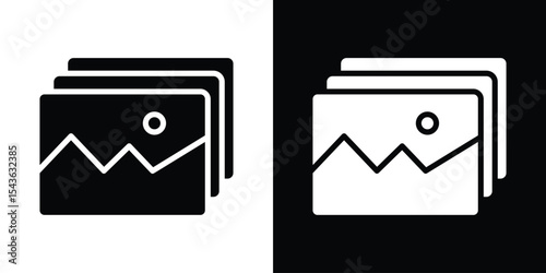 Gallery icon collection. line stroke icon. EPS 10
