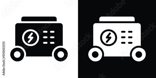 Generator icon collection. line stroke icon. EPS 10