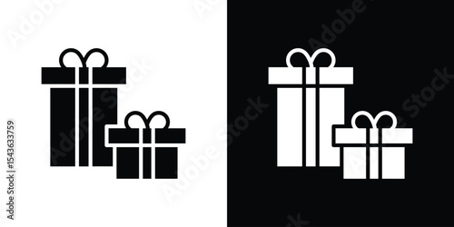 Gifts icon collection. line stroke icon. EPS 10