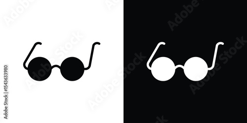 Glasses icon collection. line stroke icon. EPS 10