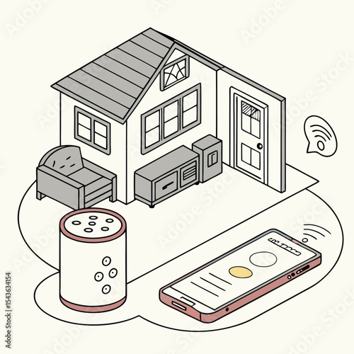 sketch of house