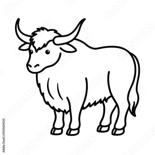 Yak line art