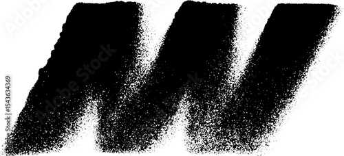 Retro film countdown leader in high contrast black and white