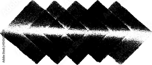 Vintage film countdown leader in high contrast black and white for retro design projects