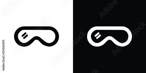 Goggles icon collection. line stroke icon. EPS 10