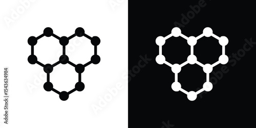 Graphene icon collection. line stroke icon. EPS 10
