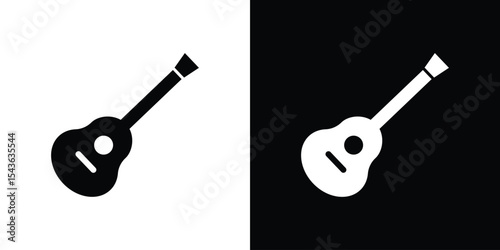 Guitar icon collection. line stroke icon. EPS 10