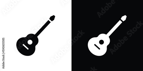 Guitar icon collection. line stroke icon. EPS 10