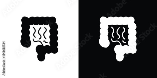 Gut icon collection. line stroke icon. EPS 10