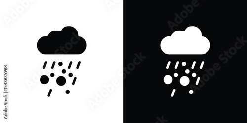 Hail icon collection. line stroke icon. EPS 10