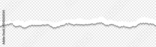 Realistic torn paper edges, vector illustration