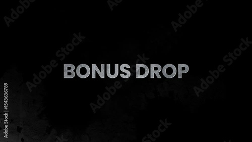 Bonus Drop – Trendy Text Animation for Surprise Offers