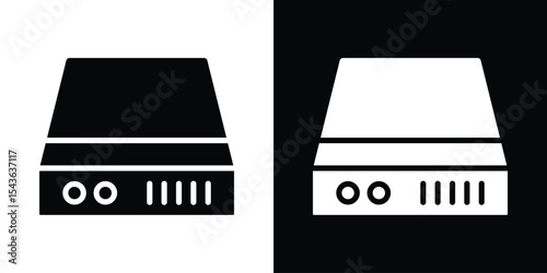 Hard Disk icon collection. line stroke icon. EPS 10