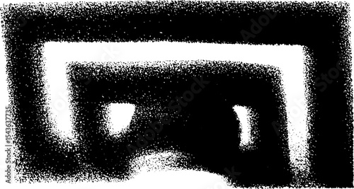 Bold black and white greek key pattern design for decoration and print
