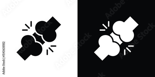 Herniated disc icon collection. line stroke icon. EPS 10