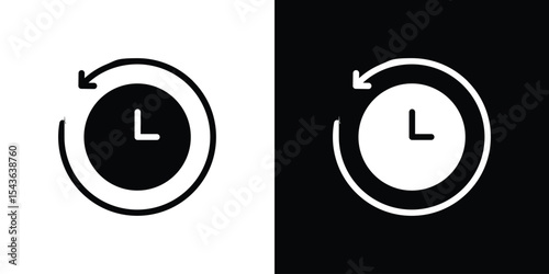 History icon collection. line stroke icon. EPS 10