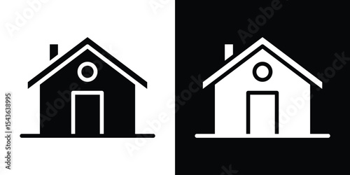 Home icon collection. line stroke icon. EPS 10