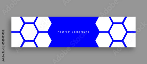 abstract technology blue background linkedin banner design