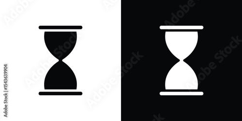 Hourglass icon collection. line stroke icon. EPS 10