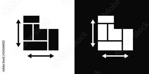House plan icon collection. line stroke icon. EPS 10