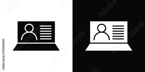 hr software icon collection. line stroke icon. EPS 10
