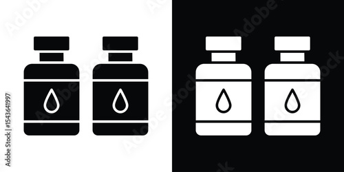 Ink cartridge icon collection. line stroke icon. EPS 10