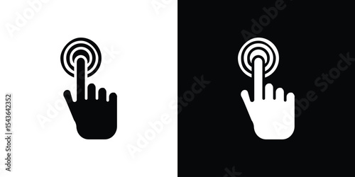 Interaction icon collection. line stroke icon. EPS 10