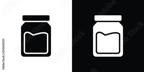 Jar icon collection. line stroke icon. EPS 10