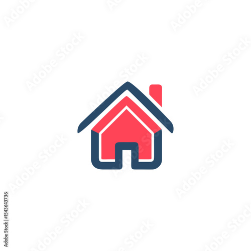 Classic American Farmhouse Different American houses icon Vector thin line icon suburban American houses.