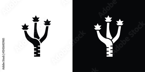 Joshua tree icon collection. line stroke icon. EPS 10