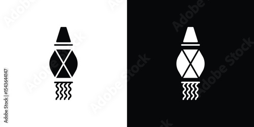 Kandeel icon collection. line stroke icon. EPS 10