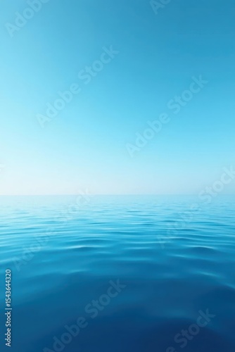 Wallpaper Mural Calm blue ocean, minimalist horizon, low angle view, view, summer Torontodigital.ca