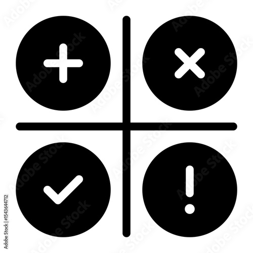 swot glyph icon