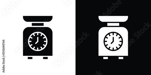 Kitchen scales icon collection. line stroke icon. EPS 10