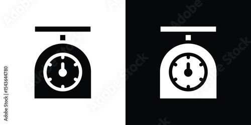 Kitchen scales icon collection. line stroke icon. EPS 10