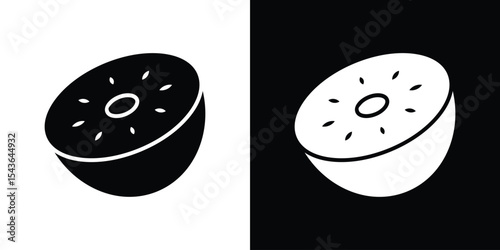 Kiwi icon collection. line stroke icon. EPS 10