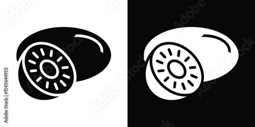 Kiwi icon collection. line stroke icon. EPS 10