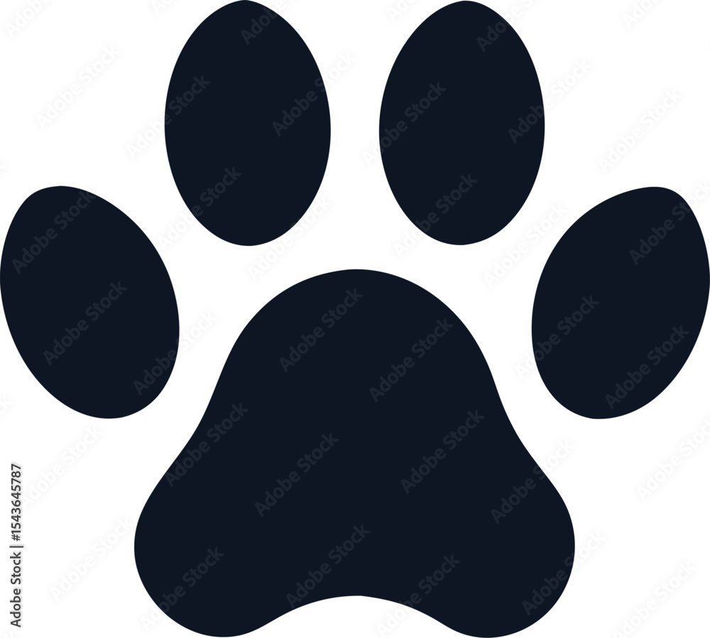 paw print vector on transparent background paw print vector on transparent background
