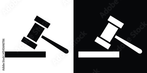 Law icon collection. line stroke icon. EPS 10