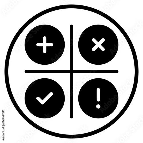 swot glyph icon