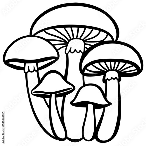 Minimal Mushroom Illustration